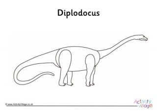Diplodocus Colouring Page