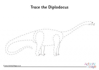 Diplodocus Tracing Page