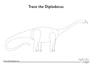 Diplodocus Tracing Page