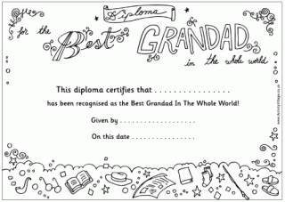 Best Grandad Diploma