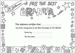 Best Grandpa Diploma