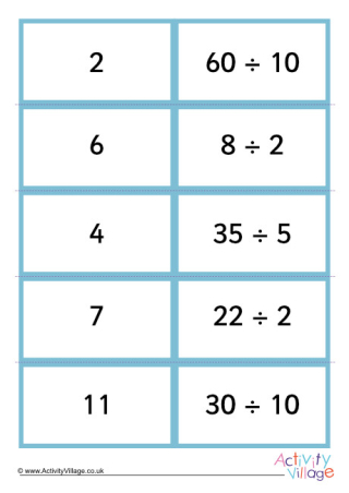 Division Dominoes 1