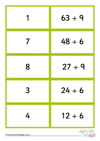 Division Dominoes 3