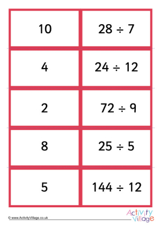 Division Dominoes 5