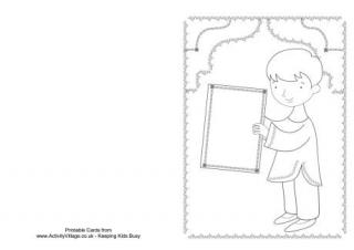 Diwali Colouring Card - Brother
