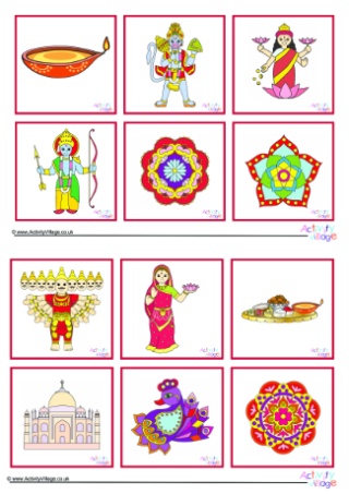 Diwali Game Cards