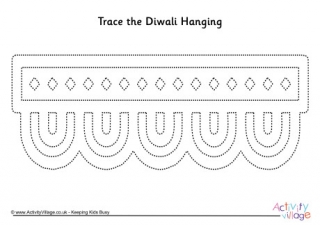 Diwali Hanging Tracing Page 2