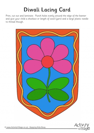 Diwali Lacing Card