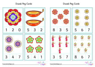 Diwali Peg Cards