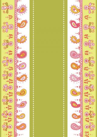 Diwali Scrapbook Paper Vertical Stripe