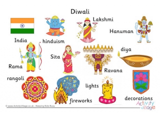 Diwali Word Mat