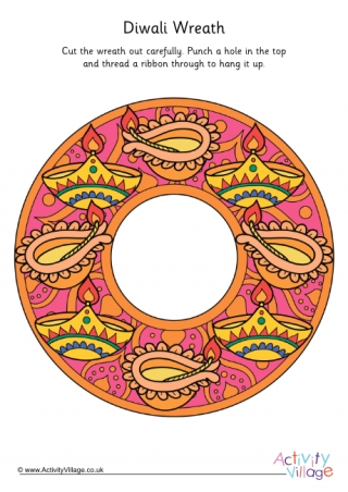 Diwali Wreath Printable