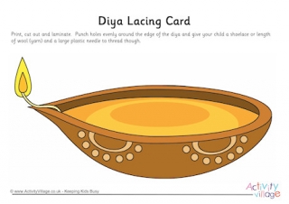 Diya Lacing Card