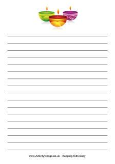 Diya Writing Paper