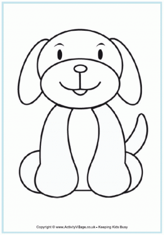 Dog Colouring Page