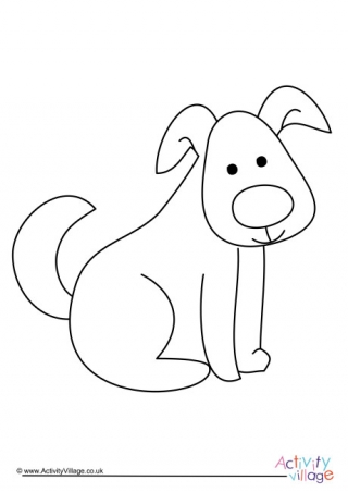 Dog Colouring Page 2