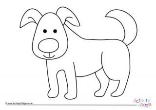 year of the dog colouring pages