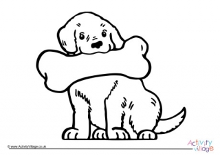 Dog Colouring Page 4