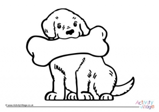 Dog Colouring Page 4