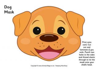 Dog Mask Printable