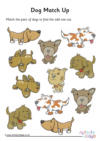 Dog Match Up Puzzle