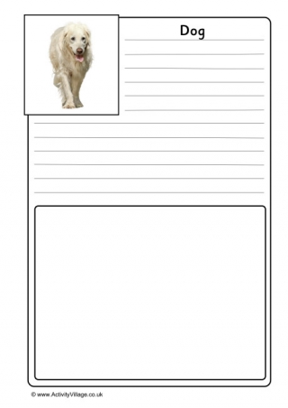 Dog Notebooking Page