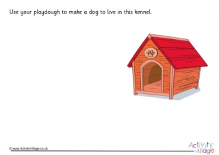 Dog Playdough Mat 1