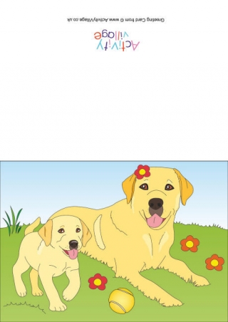 Dogs Scene Card
