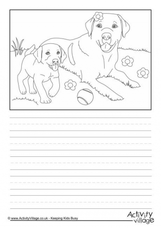 Dogs Scene Story Paper