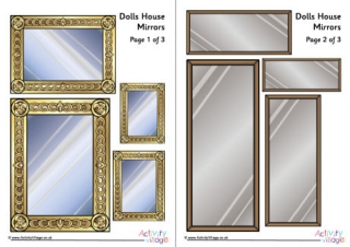 Dolls House Mirror Printables