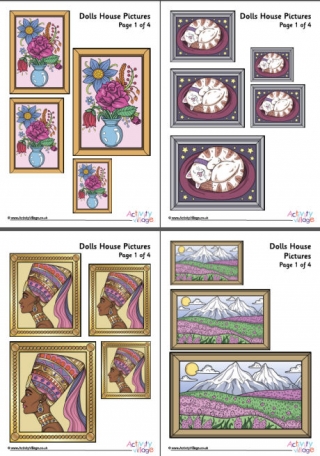 Dolls House Picture Printables