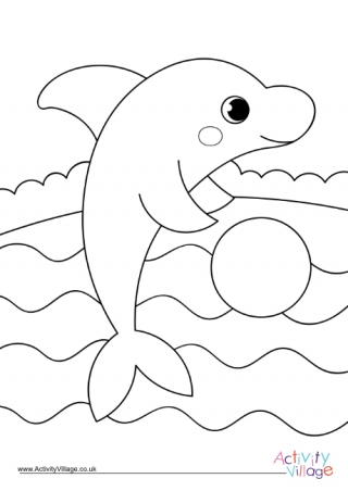 Dolphin Colouring Page 11