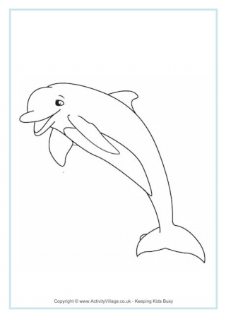 Dolphin Colouring Page 2