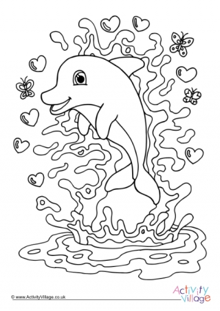 Dolphin Colouring Page 5