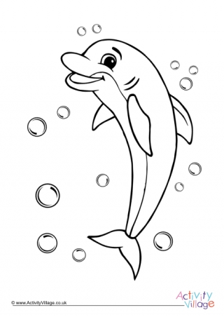 Dolphin Colouring Page 8