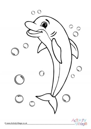 Dolphin Colouring Page 8