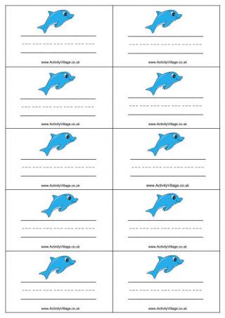 Dolphin Name Badges