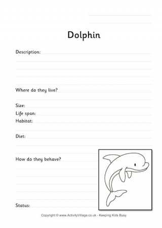 Dolphin Worksheet