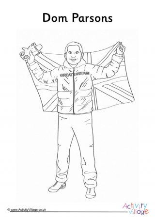 Dom Parsons Colouring Page
