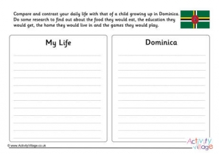 Dominica Compare And Contrast Worksheet