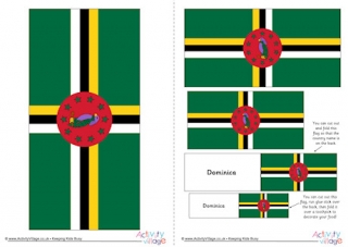 Dominica Flag Printable
