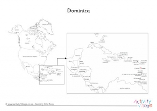 Dominica On Map Of North America