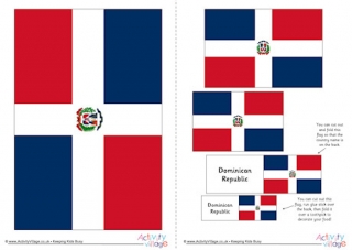 Dominican Republic Flag Printable