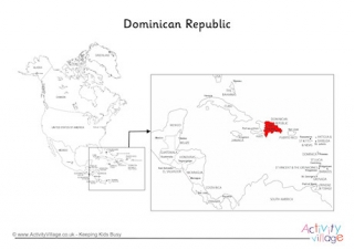 Dominican Republic On Map Of North America