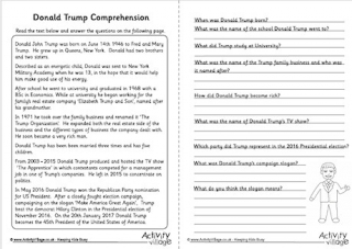 Donald Trump Comprehension
