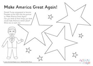 Donald Trump Motto Worksheet