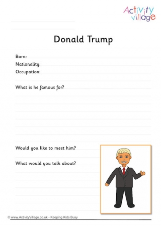 Donald Trump Worksheet