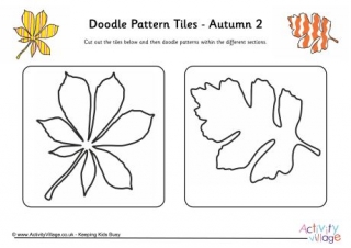 Doodle Pattern Tiles - Autumn 2