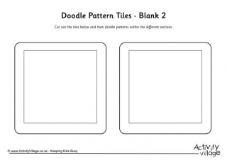 Doodle Pattern Tiles - Blank 2