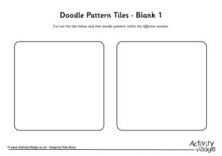 Doodle Pattern Tiles - Blanks